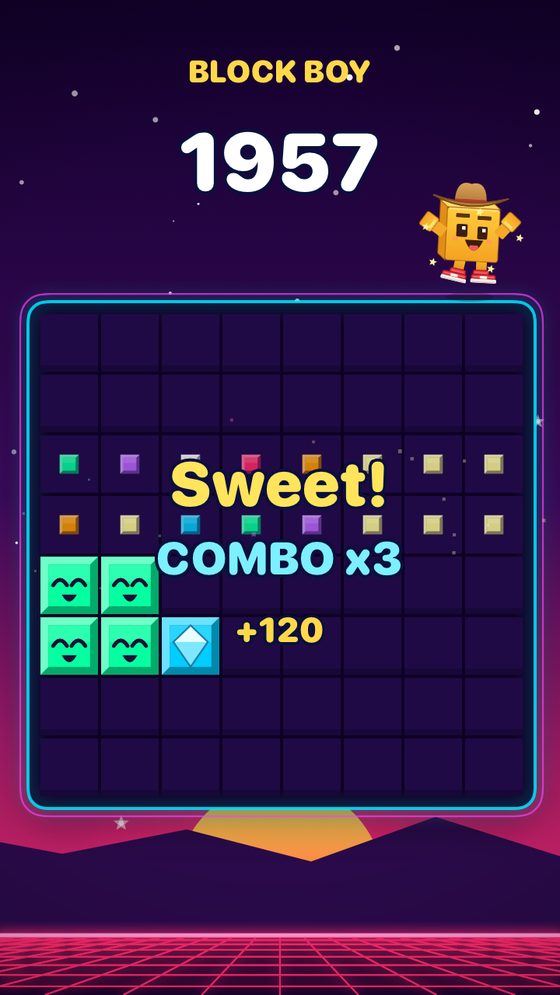 Frame from a highlight clip: Sweet! Combo x3, plus 120