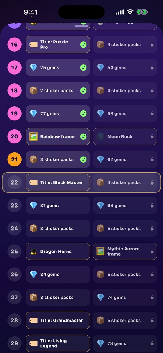The Rank Road with free and Legend rewards at every rank